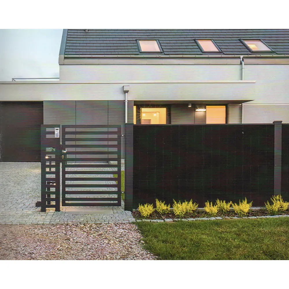 Solarzaun Einfamilienhaus Solarzaun Einfamilienhaus